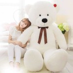 5 Feet Big White Smiling Teddy Bear - 60 Inch